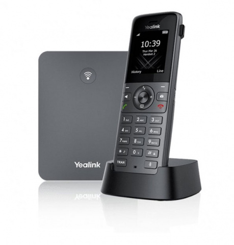 W73P - Yealink IP DECT bezdrátový telefon, PoE 1,8" bar.LCD, až 8 ruček