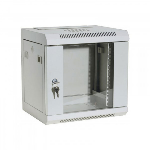 WM.3206.G - 10" nástěnný, 6U, skleněné dveře