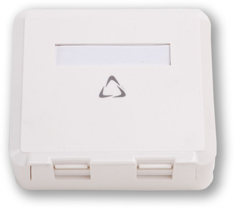 WO-012 empty 2P - neosazená zásuvka pro 2x keystone, povrchová