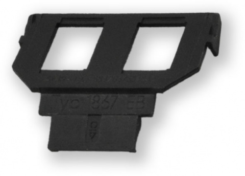 WO-058 empty ABB 2P - maska pro 2x keystone do krytu WO-050