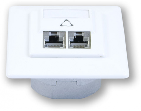 WO-632 smart C5E/S 2P - zásuvka 2x RJ45 CAT5E STP