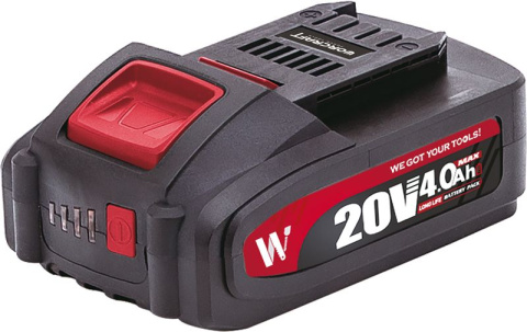 WORCRAFT Aku baterie 20V 4000mAh CLB-20V-4.0S Li-ion S20Li akumulátor, SLIM,