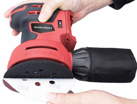 WORCRAFT Aku excentrická bruska 125mm 20V CRS-S20Li bez baterie a nabíječky