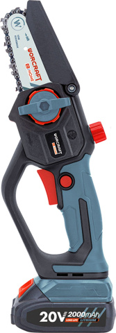 WORCRAFT Aku ruční řetězová pila na větve 10cm, 20V CHS-S20LiCM, 1x 2.0Ah