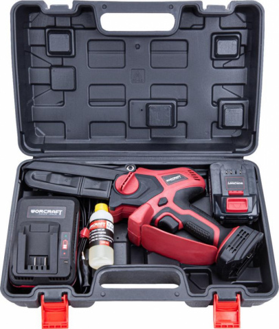 WORCRAFT Aku ruční řetězová pila na větve 15cm 20V CHS-S20LiBPM SET 1x2.0Ah