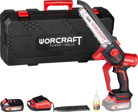WORCRAFT Aku ruční řetězová pila na větve 20cm 20V CHS-S20LiBDM SET 1x2.0Ah