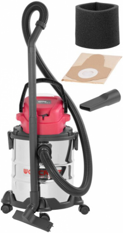 WORCRAFT Aku vysavač CVC-S20Li-20L na suché a mokré vysávání (bez baterie a nabíječky)