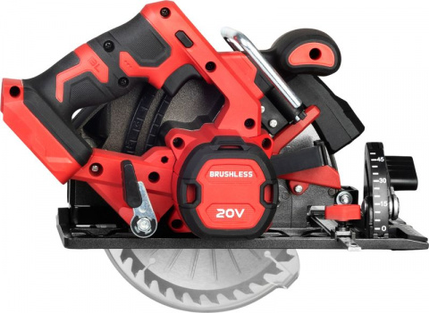 WORCRAFT CCS-S20LiB Aku kotoučová okružní pila 165mm 20V, laser, bezuhlíková, bez baterie
