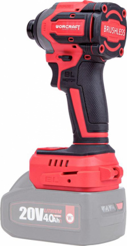 WORCRAFT CIS-S20LiBH Aku rázový utahovák HEX 1/4" 230Nm, bezuhlíkový 20V (bez baterie)