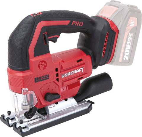 Worcraft CJS-S20LiBA přímočará pila ShareSYS, 20V Li-ion, bezuhlíková, bez baterie