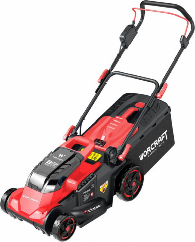 WORCRAFT CLM-S40LiBH Aku zahradní sekačka bezuhlíková 430mm, 45litrů, (S20Li)