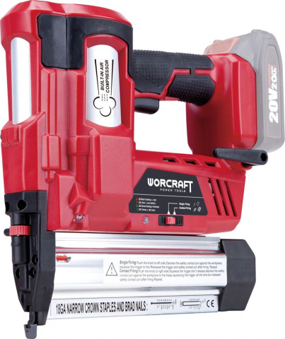 WORCRAFT CNS-S20LiH Aku hřebíkovačka/sponkovačka s integrovaným kompresorem, bezuhlíková