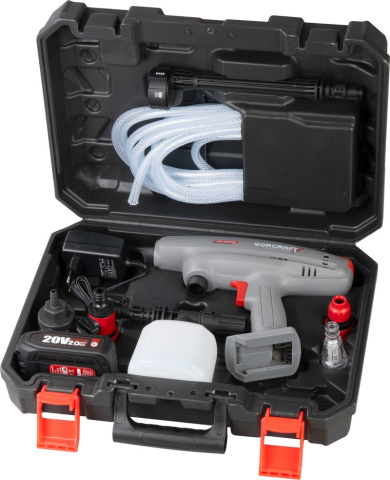 WORCRAFT CPC-S20LiEM Aku tlakový čistič 20V vapka 1,5MPa, 1x2.0Ah, nabíječka