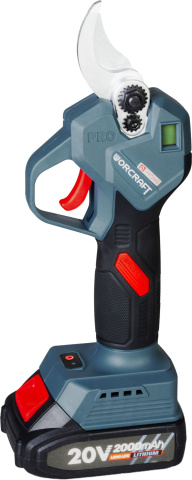 WORCRAFT CSC-S20LiBCM Aku nůžky na větve, vinnou révu 20V Li-Ion baterie 2.0Ah, nabíječka
