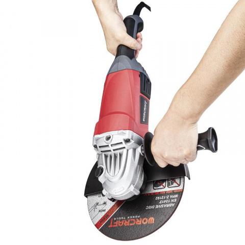 Worcraft industrial AG24-230H úhlová bruska 230mm, 2400W, plynulý rozběh