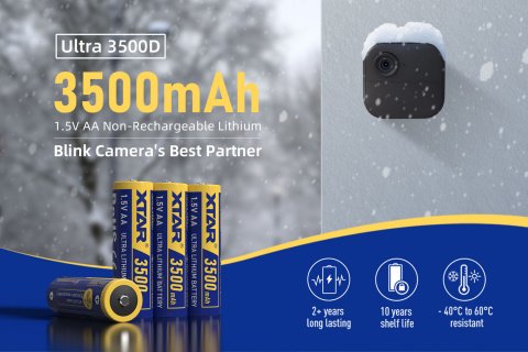 XTAR baterie lithiová AA 3500 mAh 1,5V Ultra 3500D