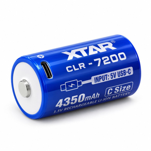 XTAR C 1,5 V CLR 7200 4350 mAh USB-C nabíjecí Li-ion baterie