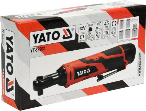 YATO Aku ráčna 3/8", 45Nm, 12V/2.0Ah YT-82902