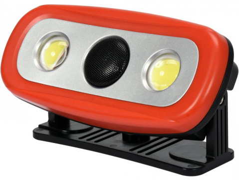 YATO Aku světlo reflektor 2x15W, USB nabíjecí, bluetooth reproduktor, powerbanka, magnet