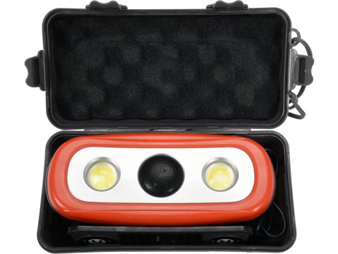 YATO Aku světlo reflektor 2x15W, USB nabíjecí, bluetooth reproduktor, powerbanka, magnet