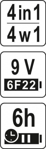 YATO Detektor kovů, elektrických kabelů, dřeva a vlkoměr YT-73138