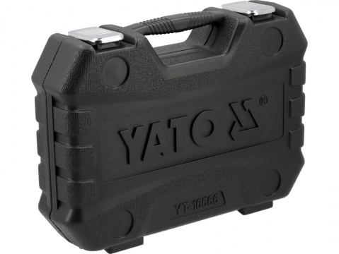 YATO Gola ořechy šestihranné kované prodloužené 1/2" sada 18 kusů 10-24mm + nástavce