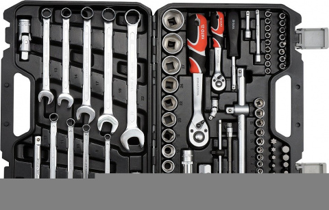 YATO Gola sada 1/2", 1/4" + příslušenství 82 ks YT-12691