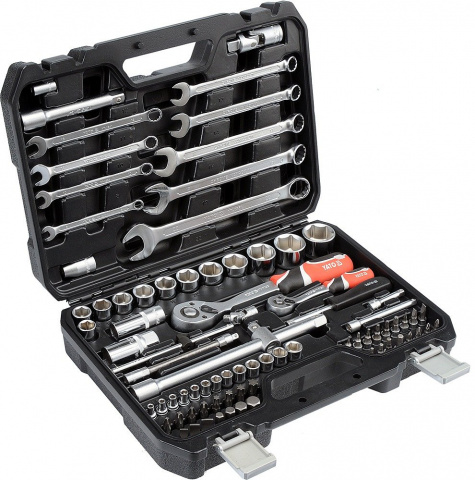 YATO Gola sada 1/2", 1/4" + příslušenství 82 ks YT-12691