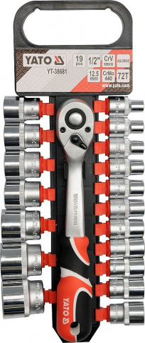 YATO Gola sada 1/2" 19 ks YT-38681