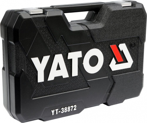 YATO Gola sada 1/2", 3/8", 1/4" + příslušenství 128 ks YT-38872
