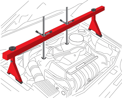 YATO Hrazda na zavěšení motoru 500kg YT-55568