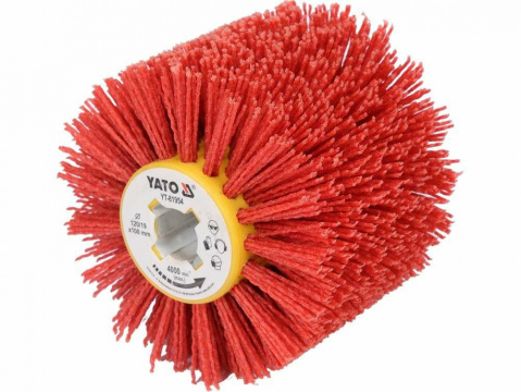 YATO Kartáč pro satinovací brusku 120x100mm nylonový YT-81954