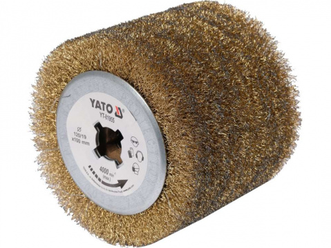 YATO Kartáč pro satinovací brusku 120x100mm ocelový YT-81955