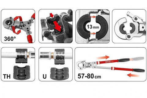 YATO Kleště lisovací na trubky PEX-AL-PEX