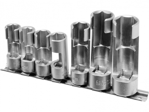 YATO Klíče na lambda sondy, snímače apod. sada 7ks ořechů 10-19mm s výřezem