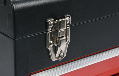 YATO Kufr na nářadí kovový 52 x 25 x 22cm, 2x zásuvka