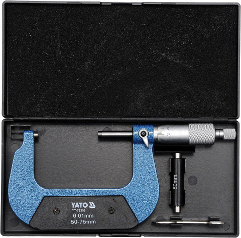 YATO Mikrometr mechanický 50-75mm+00,01mm