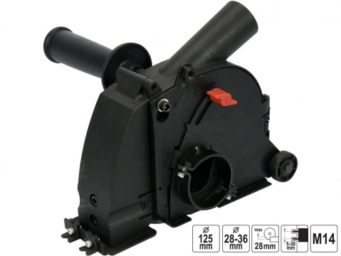 YATO Odsávací kryt na úhlovou brusku 125mm, na drážkování a frézování