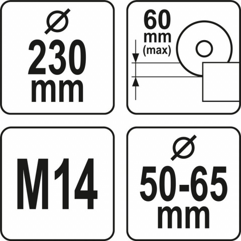 YATO Odsávací kryt na úhlovou brusku 230mm, na řezání a frézování, YT-82990