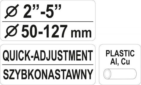 YATO Řezač trubek 50 - 127 mm PVC, Al, Cu