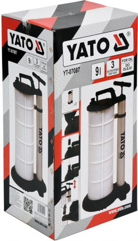 YATO Ruční odsávačka, pumpa na olej a kapaliny 9L YT-07087