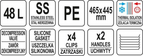 YATO Várnice gastronomický termos 48l PE