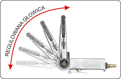 YATO Vzduchová pásová bruska 10x330mm, pneumatický pilník