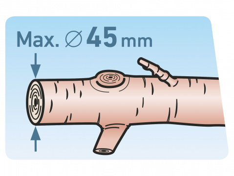 zahradní pákové nůžky na větve teleskopické převodové dvousečné, 670-940mm, HCS