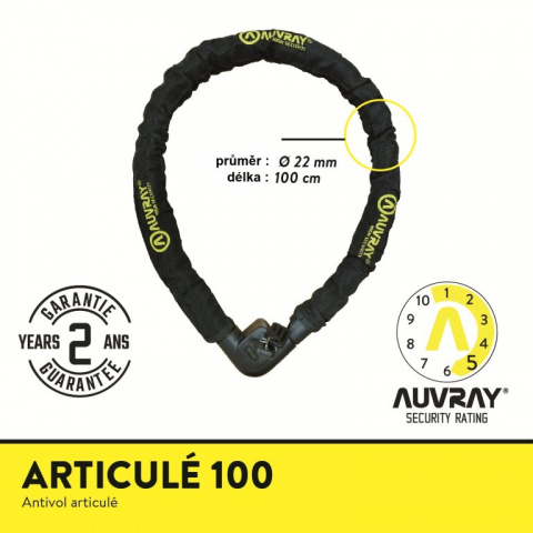 zámek Auvray Articule 22x1000mm řetězový