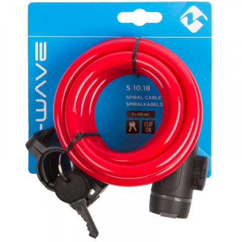 zámek  M-Wave 10x1800mm červený