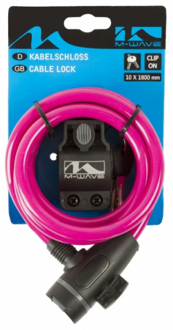 zámek  M-Wave 10x1800mm růžový