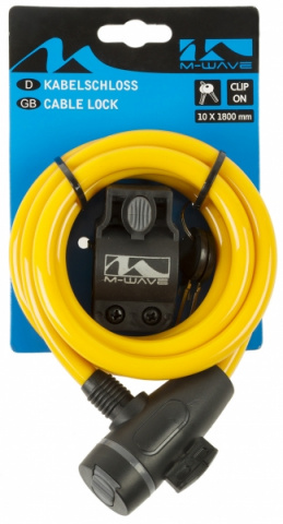 zámek  M-Wave 10x1800mm žlutý
