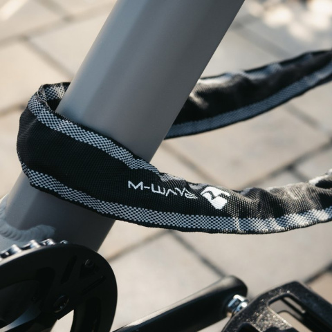zámek  M-Wave 6x850mm kódový řetězový reflexní