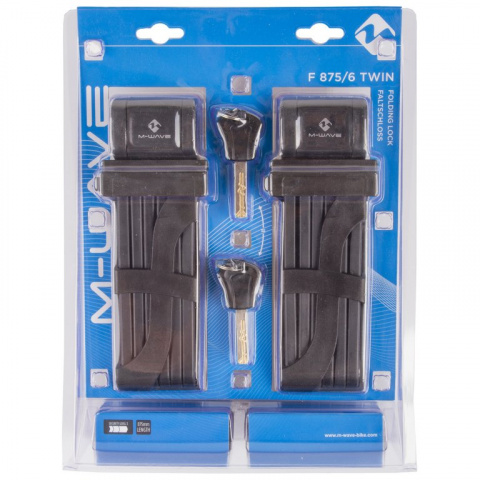 zámek  M-Wave článkový 875mm set dvou zámků